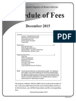 Mass RMV Schedule of Fees 12-2015