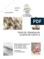 Tipos de Prendas en Tejido de Punto