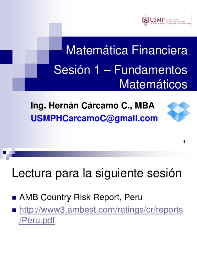 Fundamentos de Matemática Financiera | PDF | Logaritmo | Porcentaje