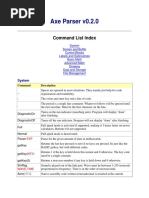 Commands Axe Parser PDF