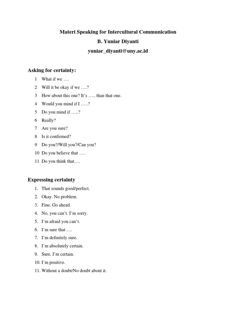 Kumpulan Materi Speaking Intr Comm PDF | PDF | Self-Improvement | Wellness