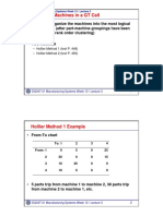 Arranging Machines in A GT Cell: - Method To Organize The Machines Into The Most Logical