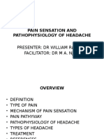 Pain Sensation and Pathophysiology of Headache: Presenter: DR William Ramadhan.A FACILITATOR: DR M A. Njelekela