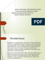 Penetapan Kadar Senyawa Metampiron Dan Diazepam Dalam Sedkombinasi Obat Menggunakan Metode KLT Video Densitometri