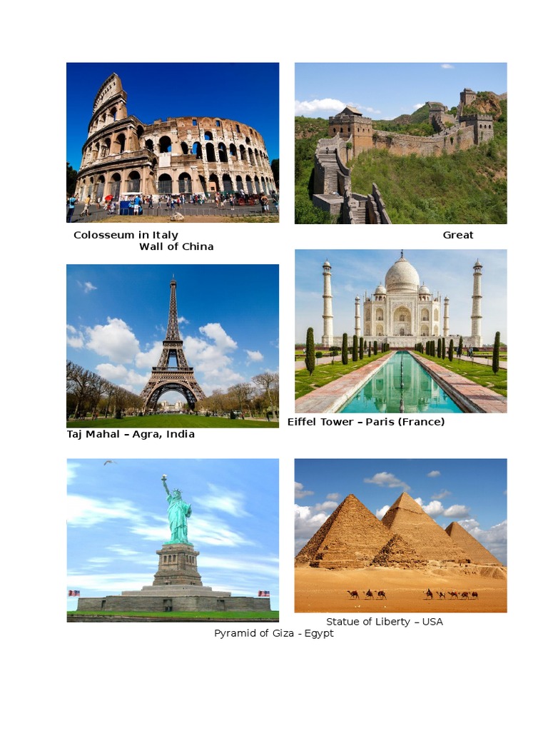 Seven Iconic World Monuments | PDF