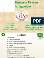 Green Business Process Management