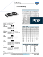 Surface Mount Resistor Marking: Vishay