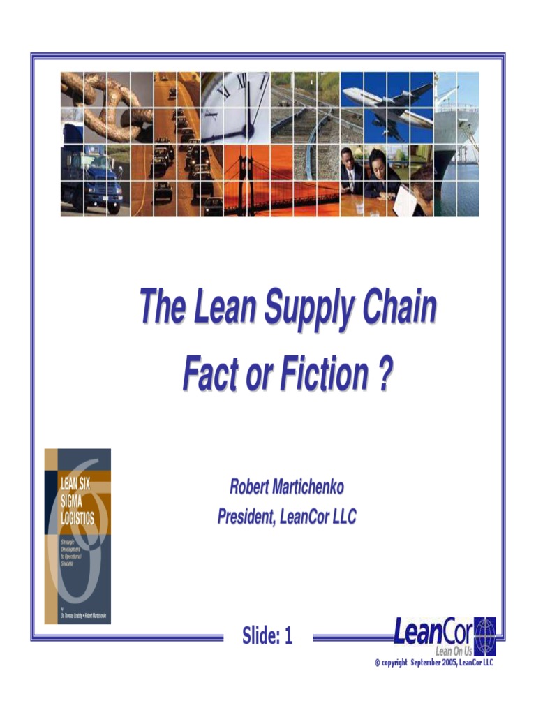 Implementing The Lean Supply Chain By Martichenko Pdf Logistics