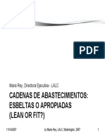 Cadenas de Suministros Esbeltas o Apropiadas (Lean or Fit) PDF