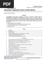 Sensorless Trapezoidal Control of BLDC Motors: Application Report