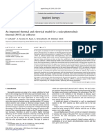 An Improved Thermal and Electrical Model For A Solar Photovoltaic Thermal PV T Air Collector 2010 Applied Energy