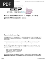 How to Calculate Number of Steps _ Reactive Power of the Capacitor Banks