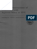 Chemical Interactions of Aluminum With Aqueous Silica at 25°C