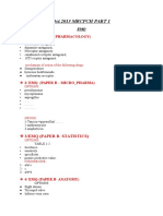 Oct.2013 MRCPCH PART 1: 1/ EMQ (Paper B-PHARMACOLOGY)