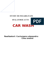 Plan de Afaceri - Infiintarea Unei Spalatorii Auto