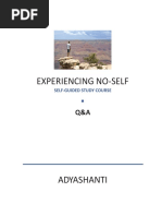 Adya - Q&A Experiencing No Self Study Course