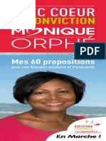 Monique Orphé Dévoile Son Programme