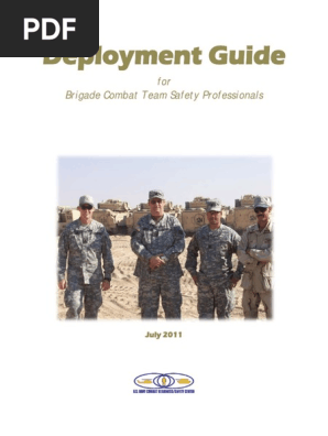 Deployment Guide For Brigade Combat Team Safety Professionals Pdf Risk Risk Management