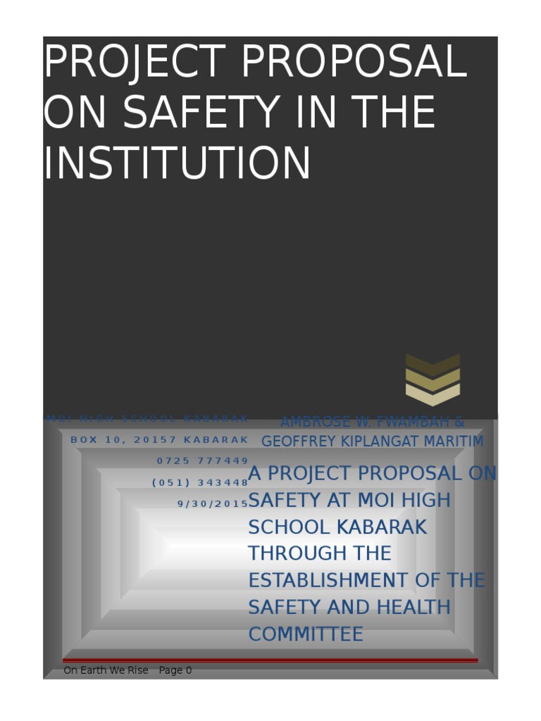 Safety and Health Committee Proposal | PDF | Occupational Safety And ...