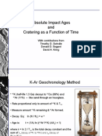 Absolute Impact Ages and Cratering As A Function of Time