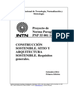 Proyecto de Norma Paraguaya PNP 55 001/14