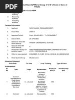 Performance Appraisal Report (PAR) For Group 'A' &'B' Officers of Govt. of Odisha