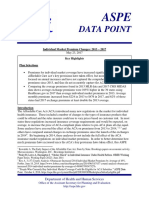 Data Point: Individual Market Premium Changes: 2013 - 2017