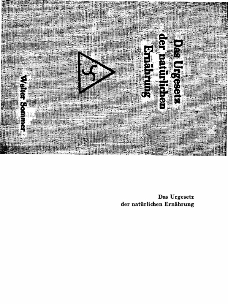 walter sommer das urgesetz der natuerlichen ernaehrung pdf