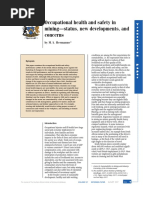 Occupational Health and Safety in Mining