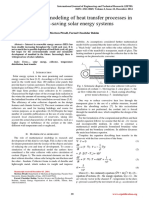 Mathematical Modeling of Heat Transfer Processes in Energy-Saving Solar Energy Systems