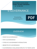 Elizabeth Baptista 2015 Presentation On E-Governance