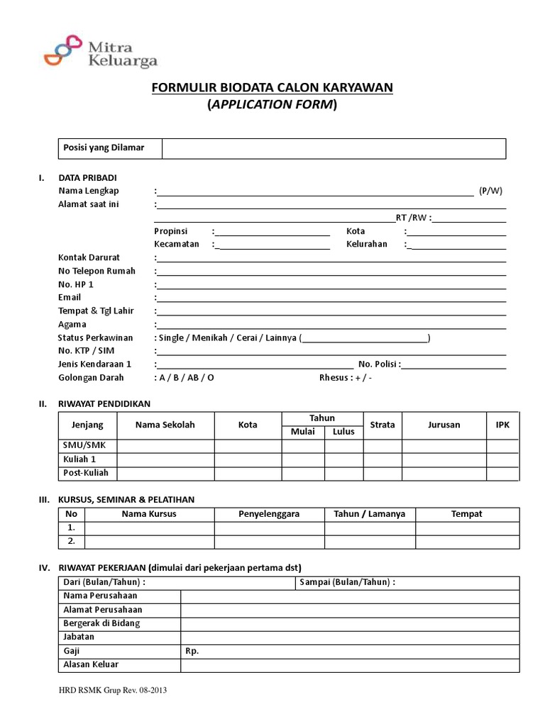 Application Form | PDF