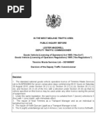 TCs Written Decision on Timmins Waste Services Ltd 