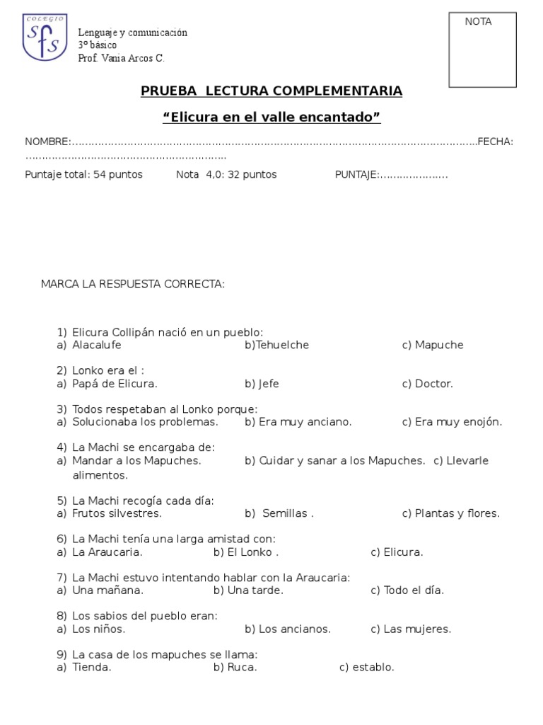 Elicura en El Valle Encantado PDF