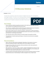 Gartner Market Guide For E Discovery Solutions June 2016