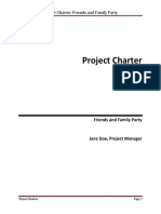 Project Charter: Friends Party