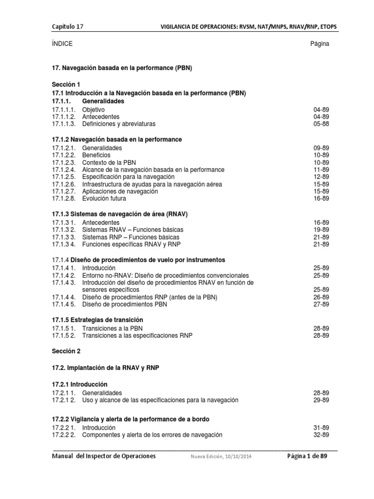 CAP 17 Navegación Basada en La Performance PBN PDF PDF Ingeniería