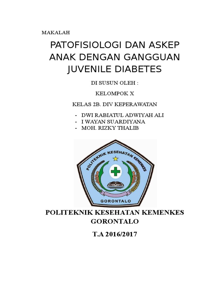 Makalah Askep Juvenile Dm