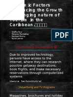 Econom Ic Factors Influencing The G Row TH & C Hanging Nature of Tourism in The C Aribbean.