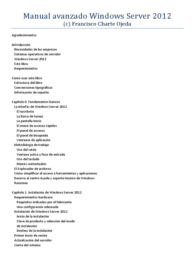 Guía avanzada de Windows Server 2012 | PDF | Directorio Activo ...