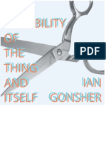The Possiblity of the Thing and Itself - by Ian Gonsher