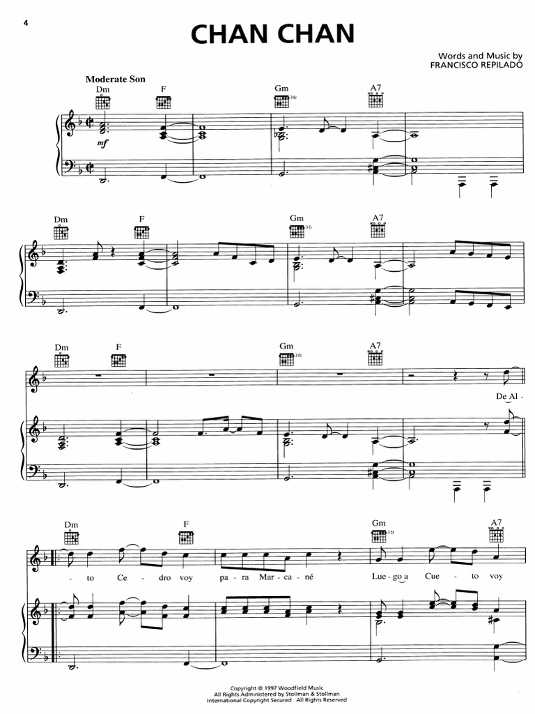 Buena Vista Social Club Sheet Music