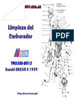 Manual de Limpieza Del Carburador Suzuki DR 350