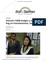 Hawaii's $28B Budget A Mixed Bag On Homelessness, Housing