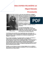 Bakunin Mijail - Consideraciones Filosoficas