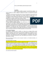 Breve introducción a la epistemología en educación: las dimensiones de la racionalidad y concepciones positivista e interpretativa