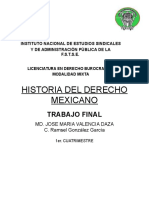 Historia Del Derecho Mexicano - Autoevaluación