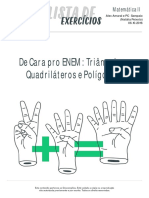 Listadeexercicios Matematica2 de Cara Pro Enem Triangulos Quadrilateros e Poligonos 06-10-2016