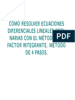 Cómoresolverecuaciones Diferencialeslinealesordinariasconelmétododel Factorintegrante PDF