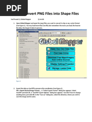 converting png to shp using global